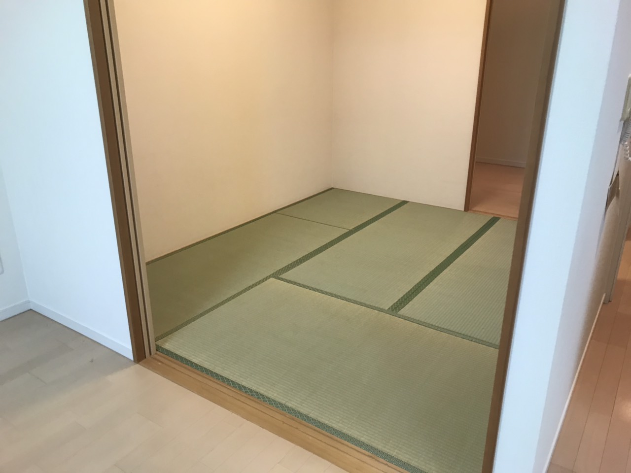 大阪市阿倍野区の空室清掃で室内の収納や建具まわりを確認した様子