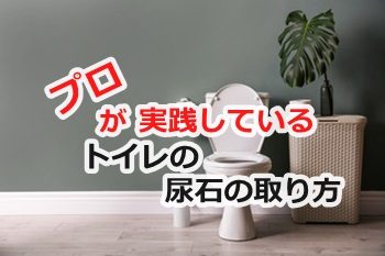 プロが実践しているトイレの尿石の取り方を暴露！