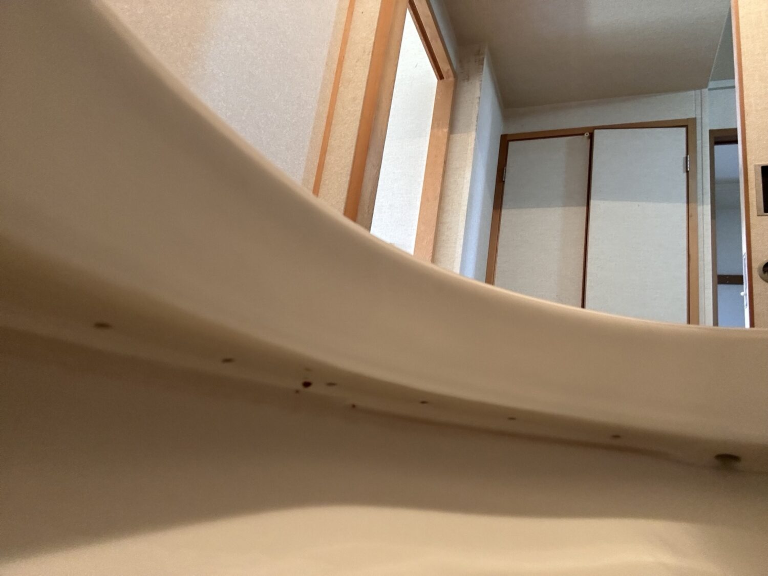 トイレ清掃後のふち裏の状態
